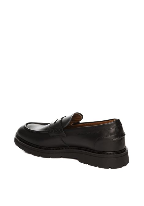 Black leather loafer NERO GIARDINI | 400360ILCEA-100